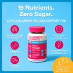 SmartyPants Women’s Zero Sugar Multi & Omegas Multivitamin Gummies with Biotin, Methylfolate, Omega 3 ALA, Vitamins D3, C, B12, Clean Label, No Sugar Alcohols, Orange Flavor, 90 Count (30 Day Supply)