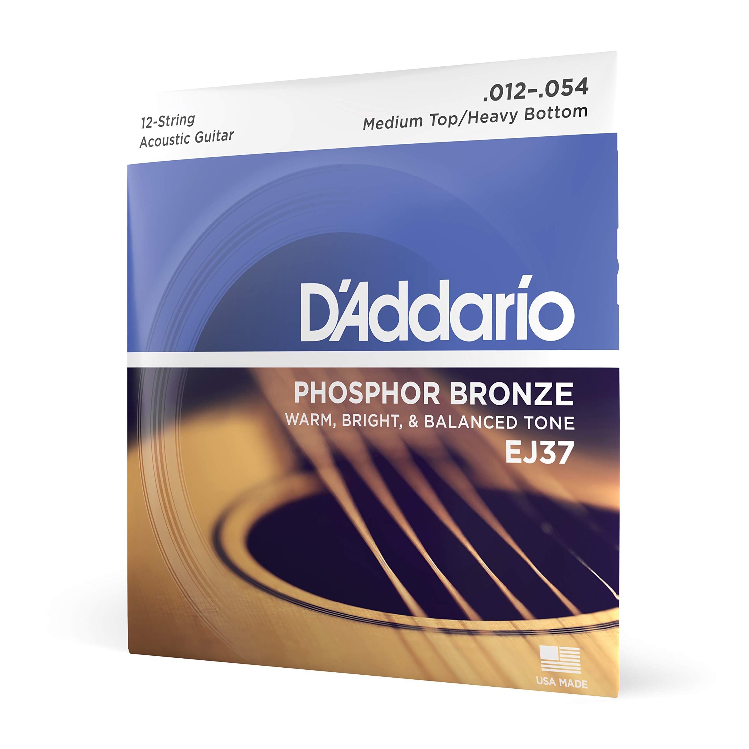 Buy now D'Addario Acoustic Guitar Strings, Phosphor Bronze, EJ42, Resophonic Medium Gauge 16-56, 6-String Set, Pack of 1 1-Pack Med. Top Hvy. Bottom, 12-String, 12-54 at indiglob india