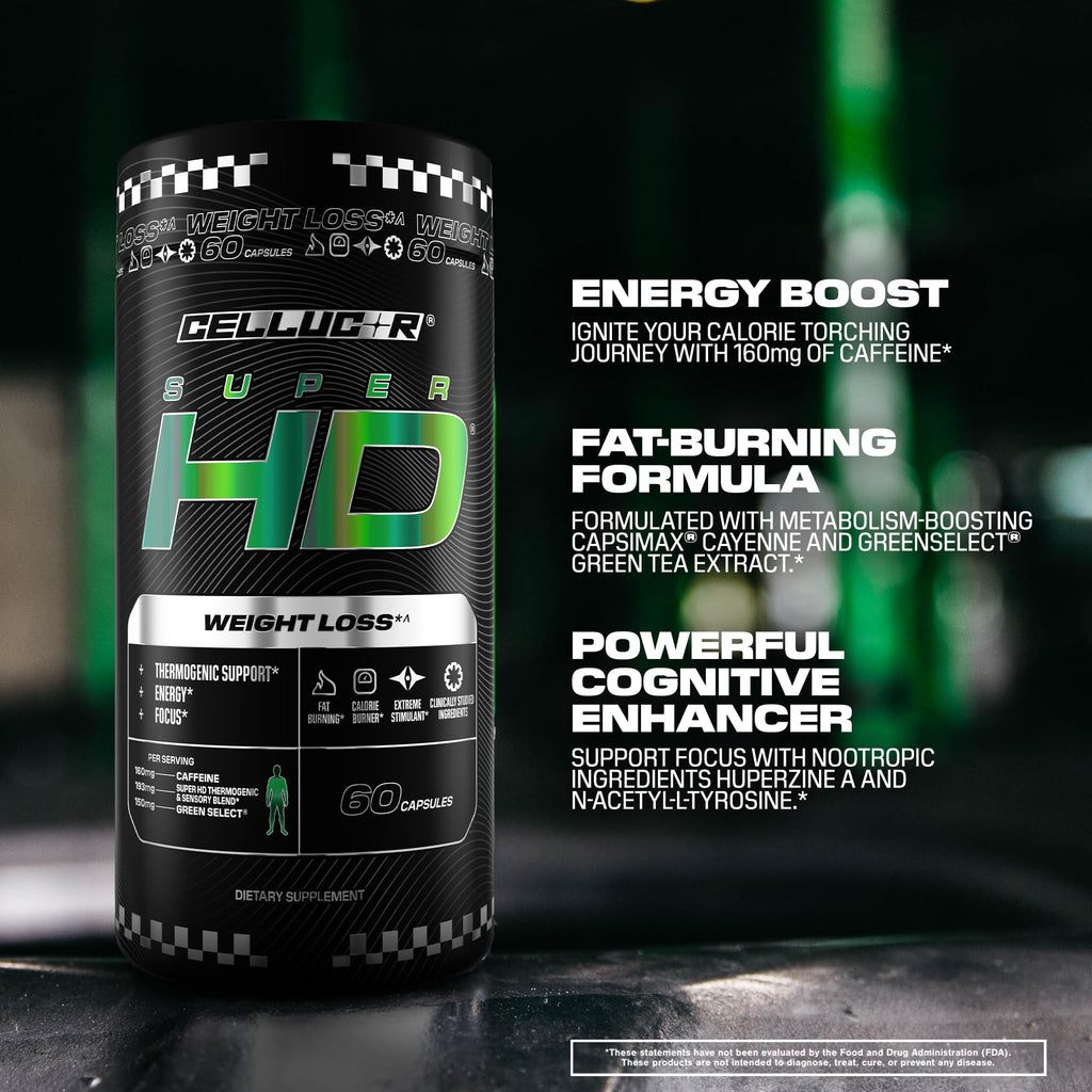 Cellucor SuperHD Fat Burning & Weight Loss Supplement, 60 Capsules