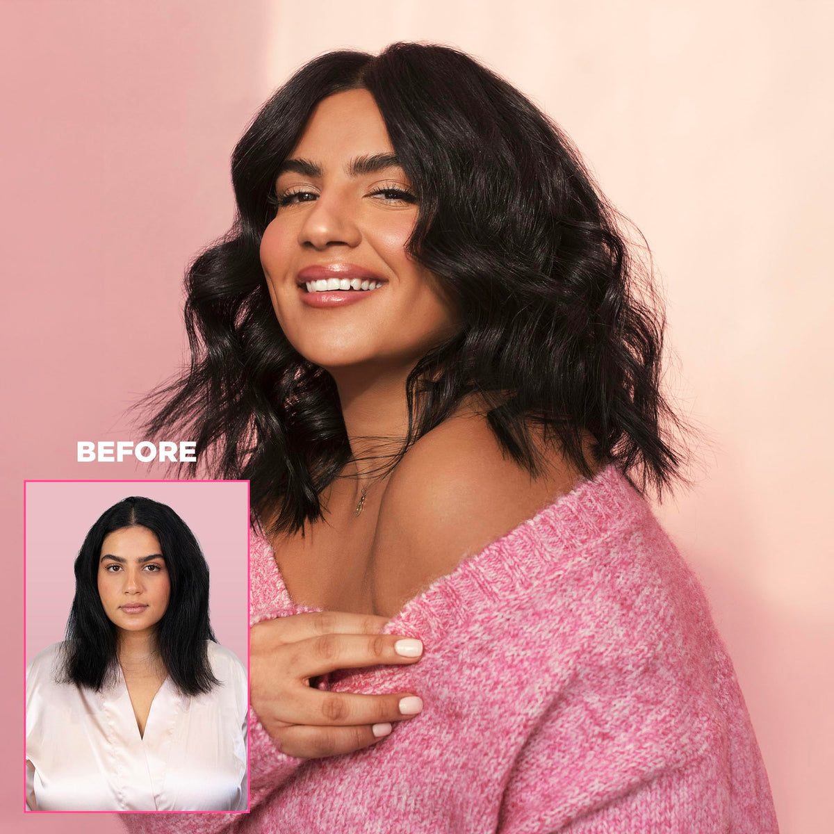 Design.Me PUFF.ME Hair Volumizing Mousse | Lightweight & Flexible Hold Mousse for Curls, Waves, or Straight Hair | Sulfate & Paraben-Free Volumizer for Fine Strands with Vitamins B5 & E, 250mL