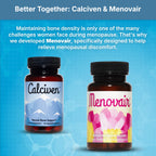 Calciven Natural Bone Support Supplement, Vegetarian, Gluten-Free | Complete Mineral Matrix with Calcium, Magnesium, and Absorption Factors to Promote Bone Density and Strength, 30-Day Supply