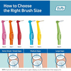 Buy now TEPE Interdental Brush Angle, Angled Dental Brush for Teeth Cleaning, Pack of 6, 0.8 mm, Large Gaps, Green, Size 5 at indiglob india