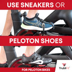 Ride Peloton in Sneakers - Dual Function Toe Cages for Peloton Bike & Bike+ - Converts Peloton Pedals - Pedals for Regular Shoes or Cycling Shoes - Fits All Peloton Bikes
