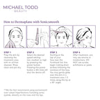 Michael Todd Beauty Sonicsmooth Dermaplane Razor for Women Face | Dermaplaning System + Eyebrow Trimmer, Peach Fuzz Remover, 8 Weeks of Dermaplaning Blades, 3-Year Warranty