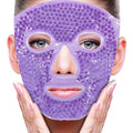 Buy now Cold Face Eye Mask Ice Pack Reduce Facial Puff, Dark Circles, Gel Hot Heat Cold Compress Pack, Face SPA Gift for Woman Sleeping, Pressure, Headaches, Skin Care, Post Laser Cosmetic Care[Blue] Purple #22 at indiglob india