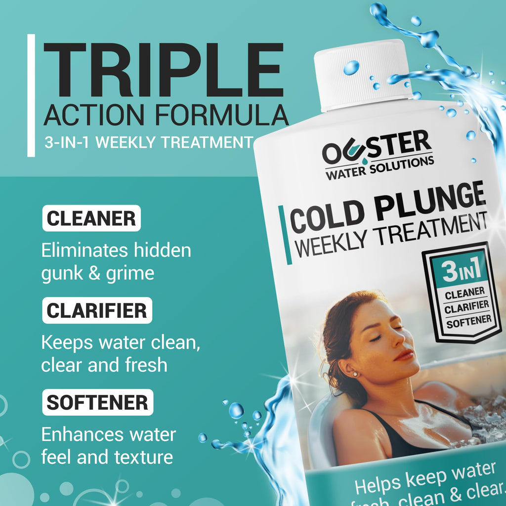 Ouster 3in1 Cold Plunge Water Treatment, Weekly Cleaner, 32oz