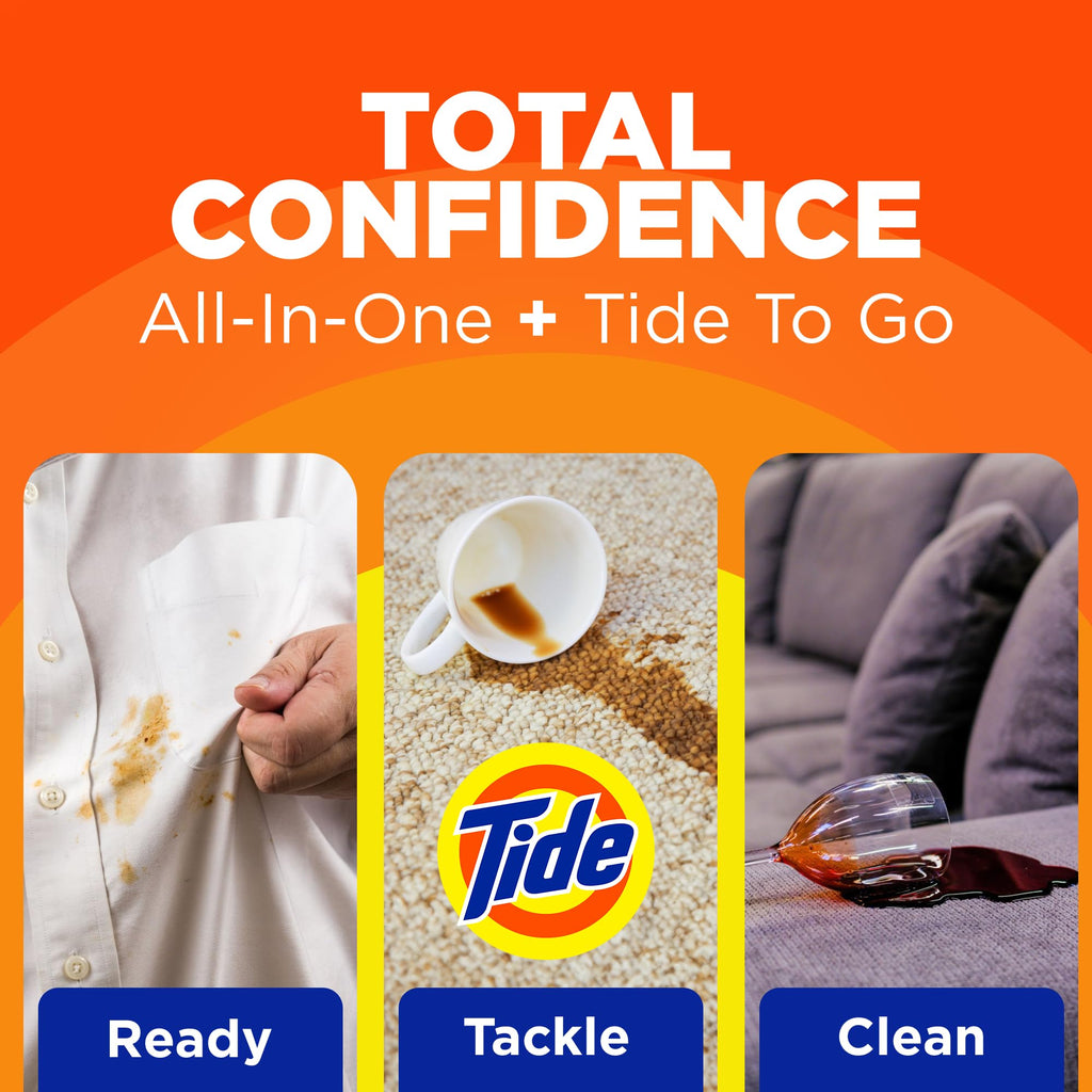 Buy now MADE BY NEHEMIAH Tide Rescue Laundry Stain Remover Spray with Oxi + Travel Size Tide To Go Pen, Spot Remover for Clothes, Fabric, Upholstery, Carpet, Grease & More Tough Stains- 22 Fl Oz + 1 Stain Pen at indiglob india