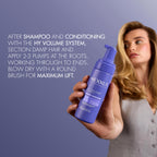 Nexxus Hy-Volume Cloud Foam Hair Foam for Lift and Volume For Flat & Limp Hair Hair Styling Foam Powered by Magnitube Volumizer Technology with Hyaluronic Acid 5.5 fl oz