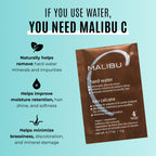 Malibu C Hard Water Wellness Hair Remedy - Removes Hard Water Deposits & Impurities + Restores Volume and Radiant Shine with Vitamin C Complex (1 Packet)