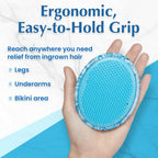 Buy now Dylonic Body Brush for Razor Bumps and Ingrown Hairs Treatment - 1pk Skin Exfoliator for Body Shaving Irritation, Strawberry Legs, Armpit, Bikini Line - Blue at indiglob india