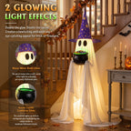Halloween Candy Ghost Decor with Lighted Cauldron - 53'' Large Ghost Decor