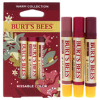 Buy now Burts Bees Kissable Color Warm Collection Unisex Lip Shimmer Peony, Rhubarb, Fig 3 oz at indiglob india