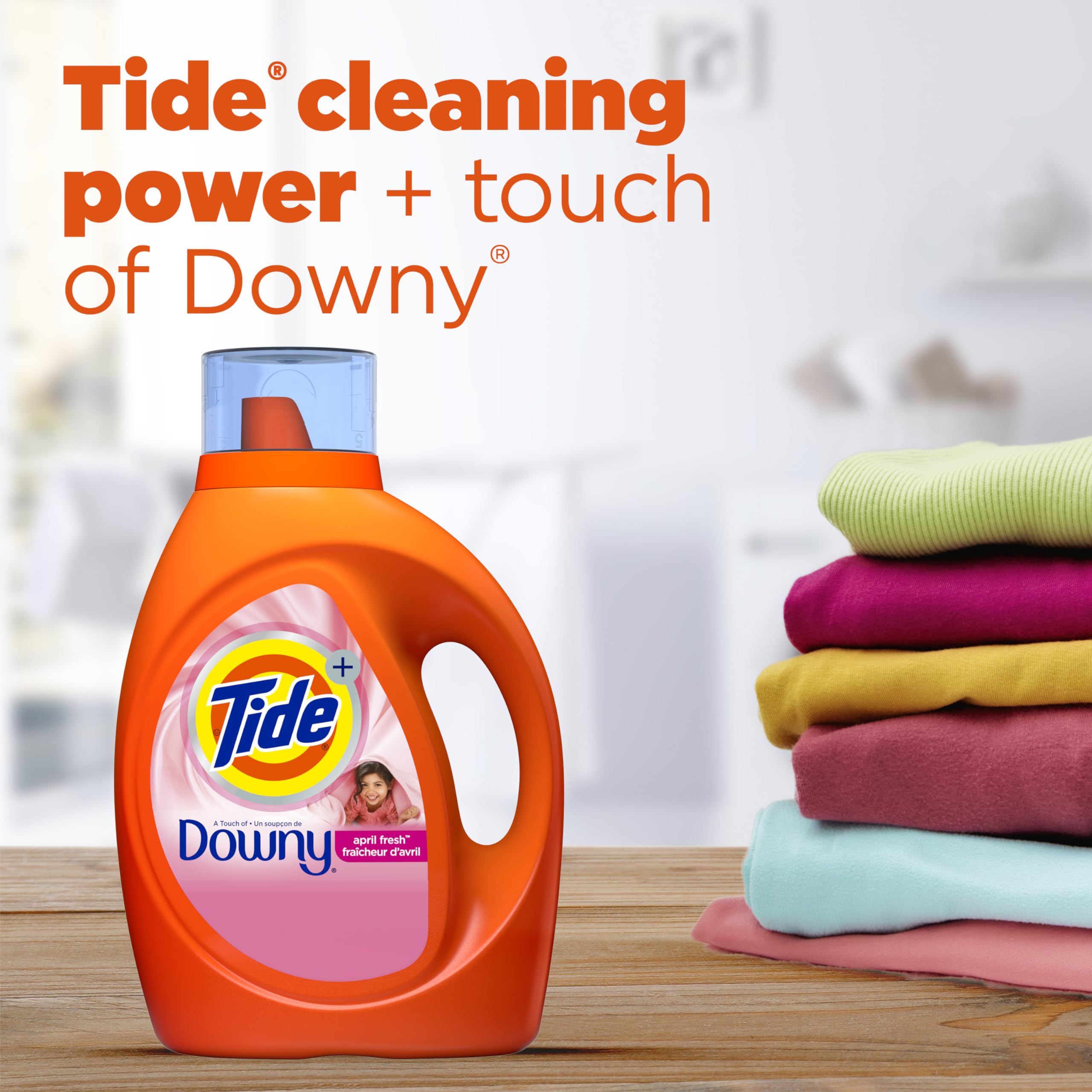 Buy now Tide Plus Boost of Ultra Downy Liquid Laundry Detergent, April Fresh Scent, 84 fl oz, 59 Loads, Laundry Detergent Liquid with Long-Lasting Freshness at indiglob india
