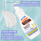 Palmer's Cocoa Butter Formula Tahitian Vanilla Body Lotion,13.5 Oz, Daily Moisturizing Lotion for Dry Skin with Shea Butter & Vitamin E, Hydrates & Protects, Provide 48-Hour Deep Moisture,(Pack of 2)