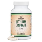 Lithium Orotate 5mg Elemental, Mood + Calm Support, 210 Capsules | Mood + Calm Supplement, 5mg Elemental Lithium, Single-Ingredient (No Blends), Emotional Wellness + Clarity, Vegan