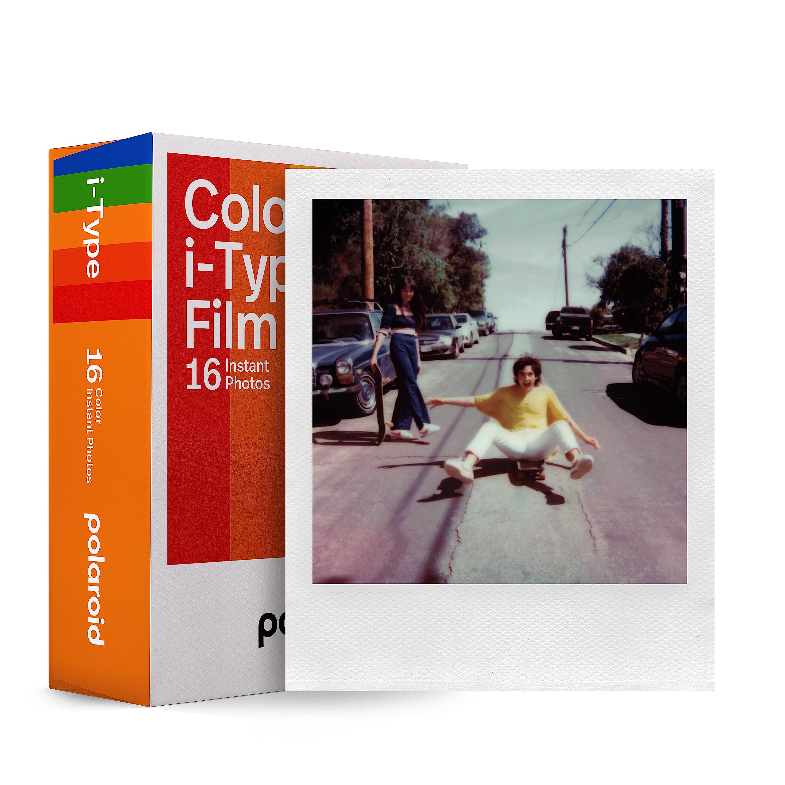 Buy now Polaroid Instant Color I-Type Film - 40x Film Pack (40 Photos) (6010) 16 Photos (Pack of 6) White Frame at indiglob india