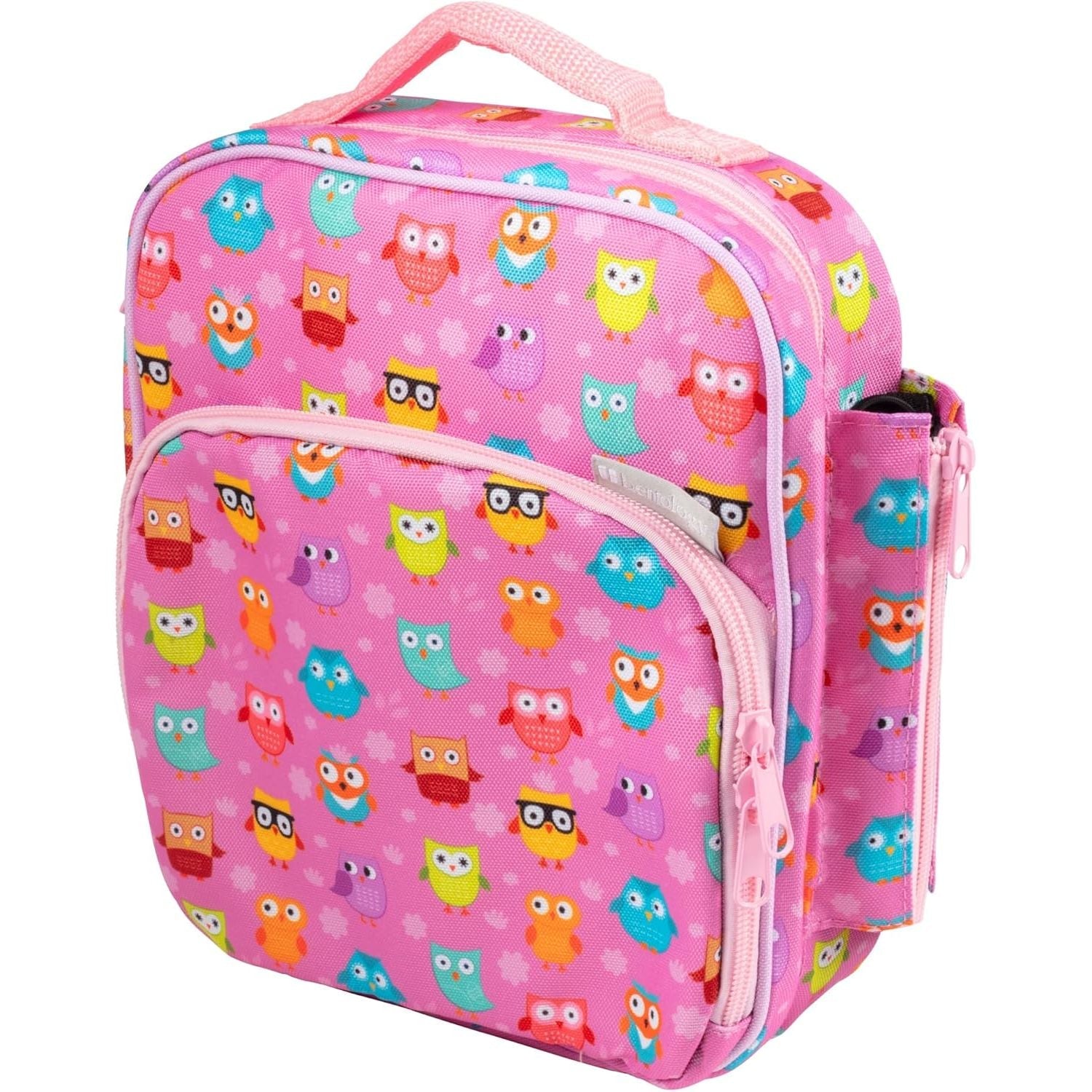 Buy now Kids Insulated Lunch Box w Snack Pocket & Expandable Water Bottle Holder For Girls- Waterproof Lunchbox Tote Keeps Food Hotter or Colder Longer - Reusable Back to School Bag Fits Most Bento Containers Pink Owl at indiglob india