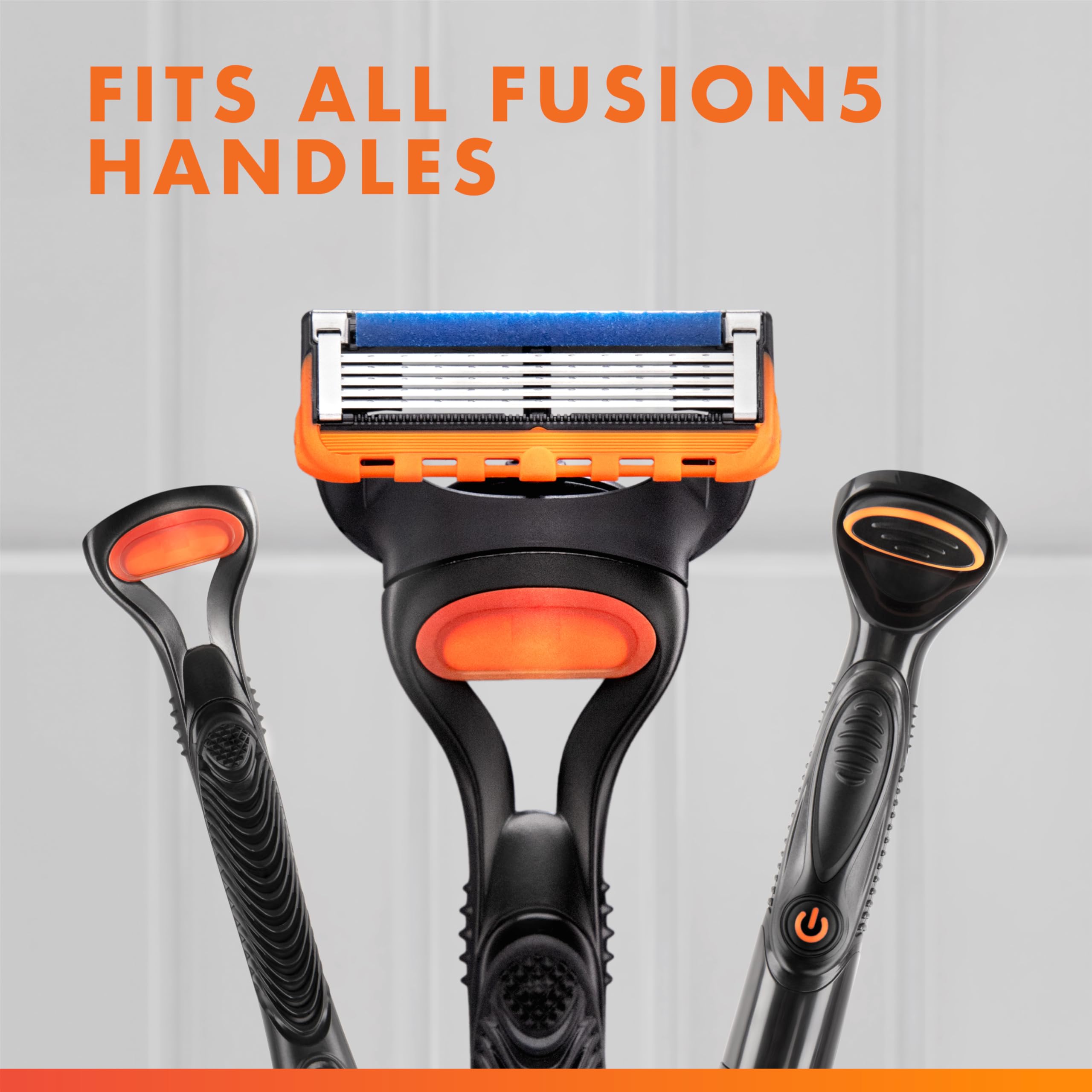 Gillette Fusion5 Power 5-Blade Razor Refills for Men, with Precision Trimmer, 6 Count