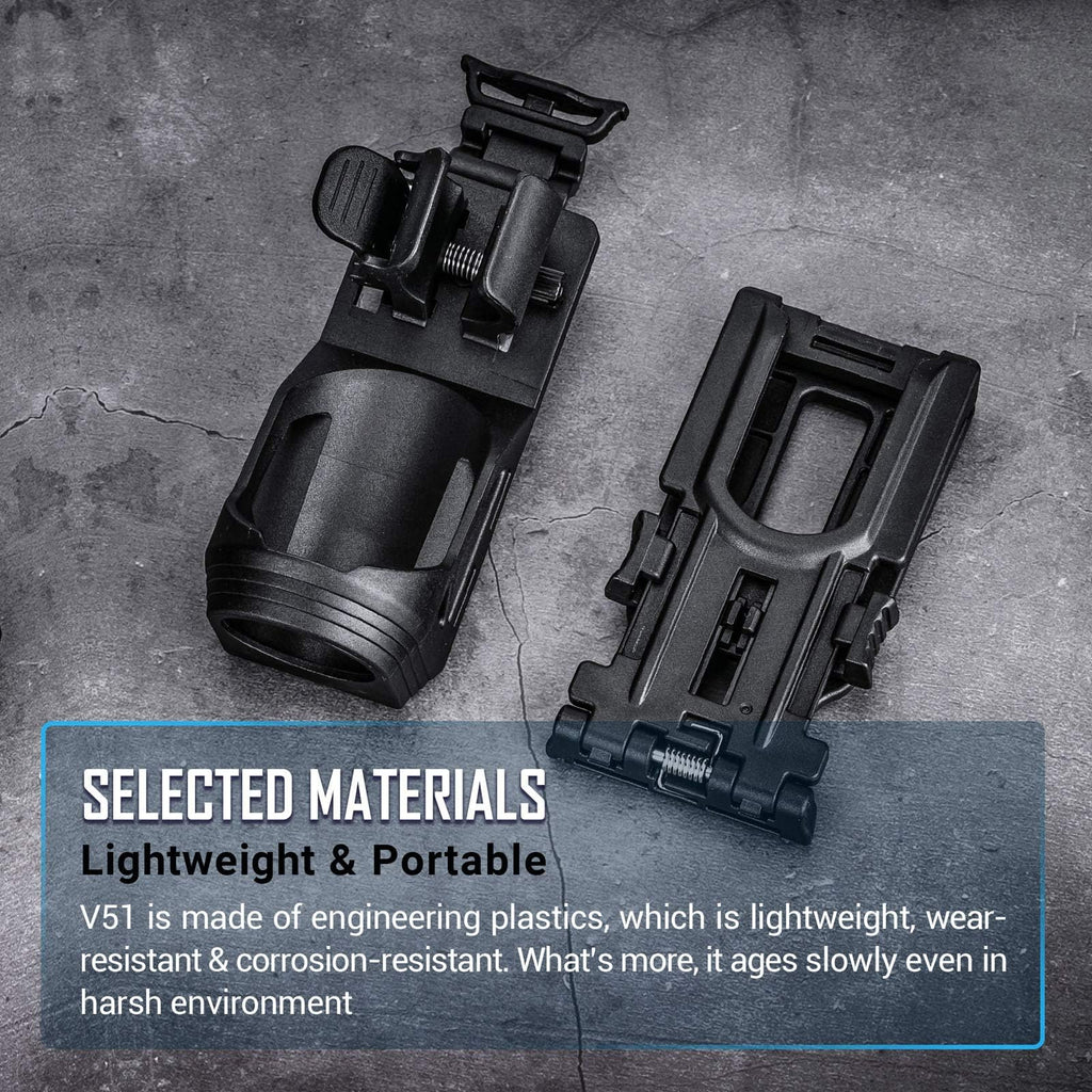 NEXTORCH V51 Tactical Flashlight Holster with Lever Side Lock System