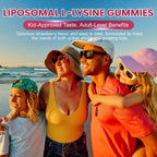 Liposomal L-Lysine Gummies 1200mg | High Absorption Immune & Skin Support