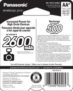 Panasonic BK-3HCCA4BA eneloop pro AA High-Capacity Ni-MH Pre-Charged Rechargeable Batteries, 4-Battery Pack