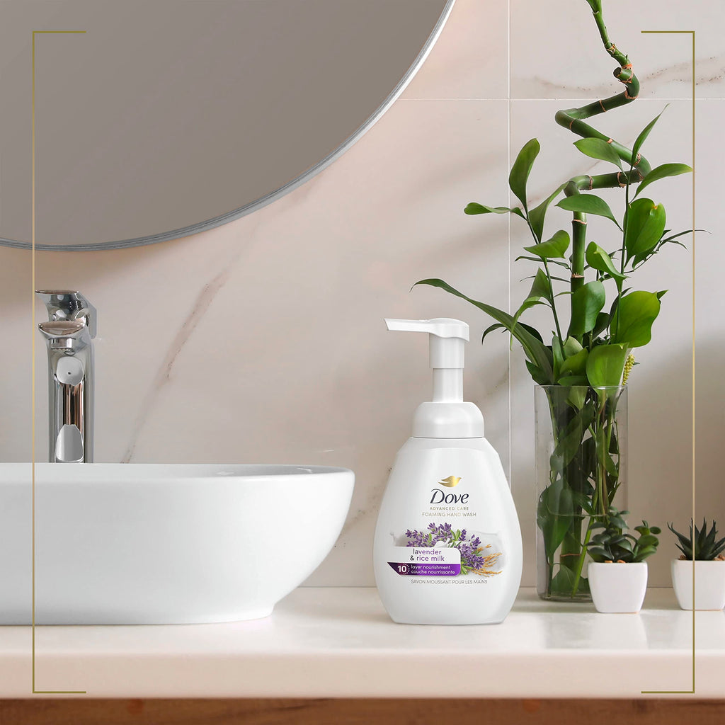 Buy now Dove Lavender & Rice Milk Protects Skin from Dryness, Foaming Hand Wash More Moisturizers than the Leading Ordinary Hand Soap, 10.1 oz at indiglob india
