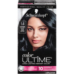 Schwarzkopf Color Ultime 1.4 Sapphire Black Hair Dye, Permanent Intense Black with Diamond Brilliance, Fade-Resistant, Covers Grays, All Hair Textures (Pack of 2)