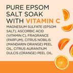 Dr Teal's Pure Epsom Magnesium Salt Soak, Glow & Radiance with Vitamin C & Citrus Essential Oils, 3 lbs