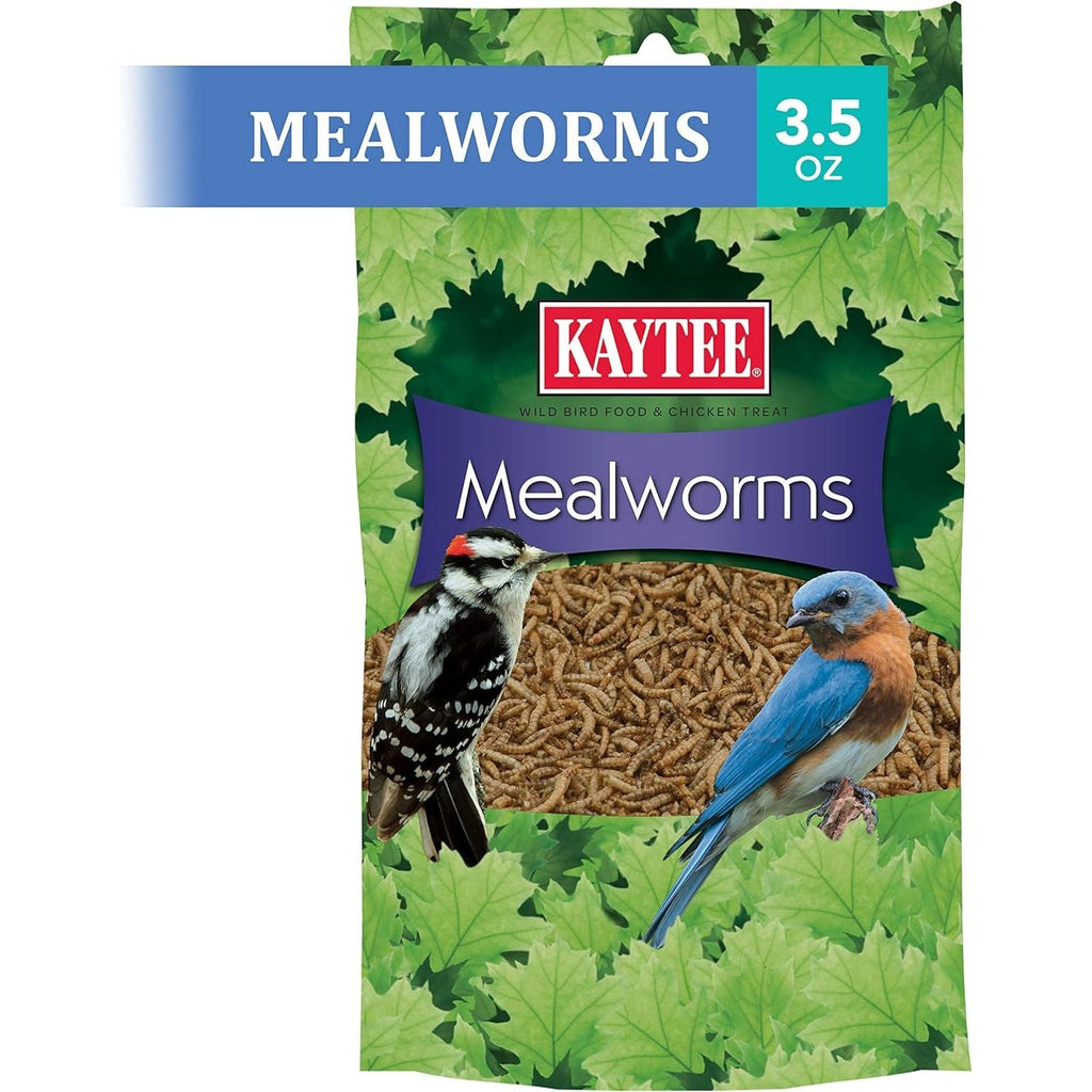 Buy now Kaytee Wild Bird Food Mealworms For Bluebirds, Wrens, Robins, Chickadees, Woodpeckers, Cardinals & Chickens, 3.5 Ounce at indiglob india