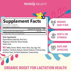 Buy now Mama's Select Organic Goatâ€™s Rue Capsules for Breast Milk Production â€“ Non-GMO, Vegan, Gluten- Free Lactation Support Supplement â€“ Safe & Effective for Nursing Moms â€“ Third-Party Tested at indiglob india