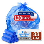 Reli. SuperValue 33 Gallon Recycling Bags (120 Count) Made in the USA