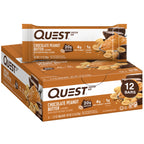 Buy now Quest Nutrition Chocolate Brownie Protein Bar, 20g Protein, 1g Sugar, 4g Net Carb, High Fiber, Gluten Free, 12 Count at indiglob india