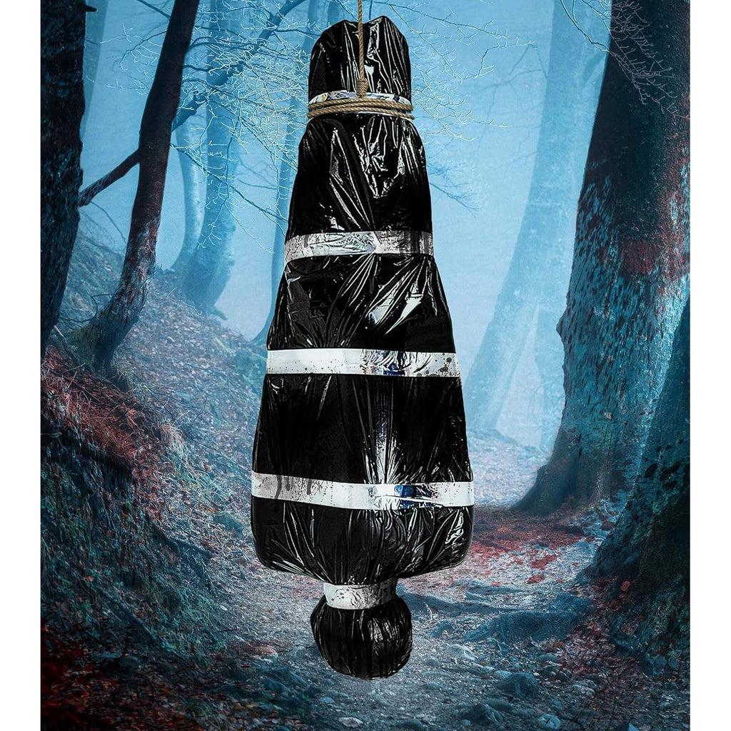 AnanBros 5ft Hanging Corpse Dead Victim Props Halloween Decorations Outdoor
