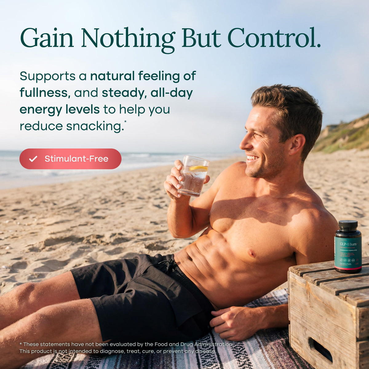 GLP-1 Supplement for Appetite Support with BHB Ketones, ACV, Berberine HCL