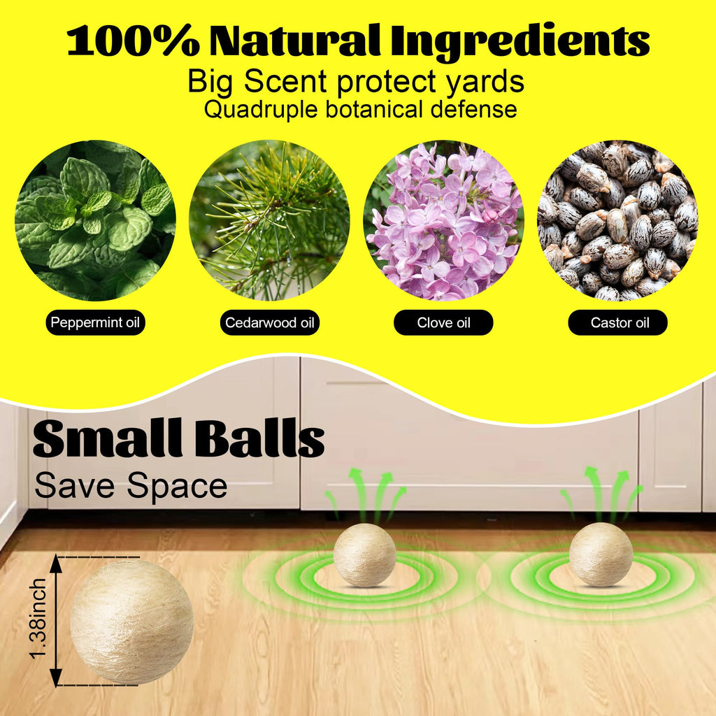 Rodent & Mice Repellent 12 PCS,Mouse Repellent Balls