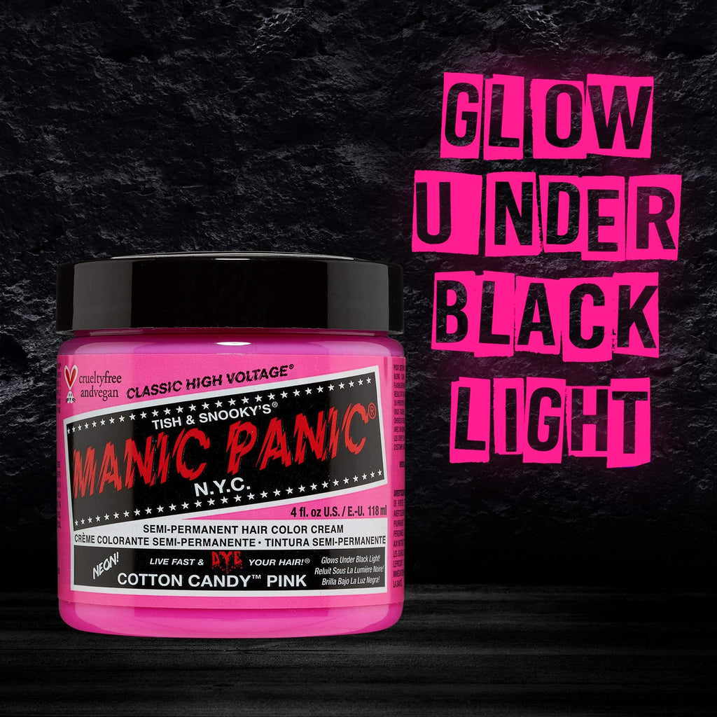 Manic Panic Semi Permanent Cotton Candy Pink Hair Dye, 4 oz