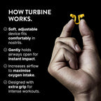 Buy now Turbine Nasal Dilator for Athletes - Pack of 3 Turbine Dilators Designed for Athletic Training - Increase Airflow to Lungs by 38% During Exercise, Sports Training, Cycling & Running at indiglob india
