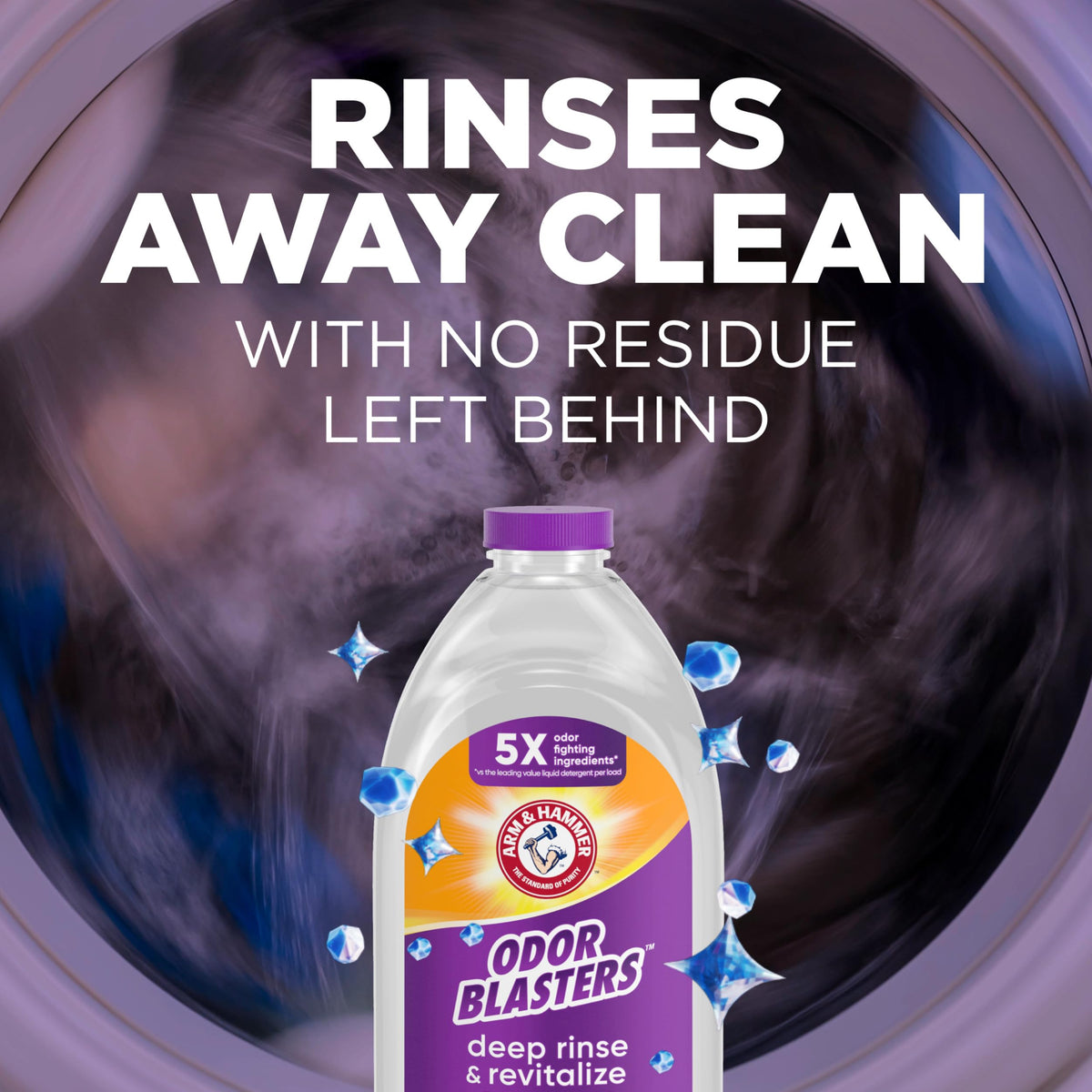 ARM & HAMMER Odor Blasters Fabric Rinse, Fresh Burst Scent, 50 Fl Oz