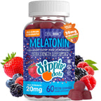 Dippin' Dots Extra Strength Melatonin Gummies 20mg, Sleep Aid (60 Ct) | 20mg melatonin gummies, a natural sleep aid for adults needing extra nighttime support; vegan, stronger nightly dose.