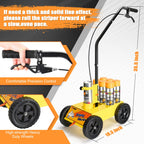 CAROD Striping Line Marking Machine, Parking Lot Striping Machine, Compatible with Professional Inverted Striping Spray Paint, Line Striper Machine for Fast and Accurate Marking, Yellow