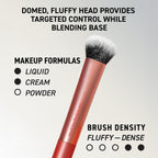 Real Techniques 6 Piece Everyday Essentials Makeup Brush Set, Includes 4 Brushes & 2 Makeup Sponges for Foundation, Blush, Bronzer, Contour, Eyeshadow & Powder, Travel Gift Set, Cruelty-Free & Vegan