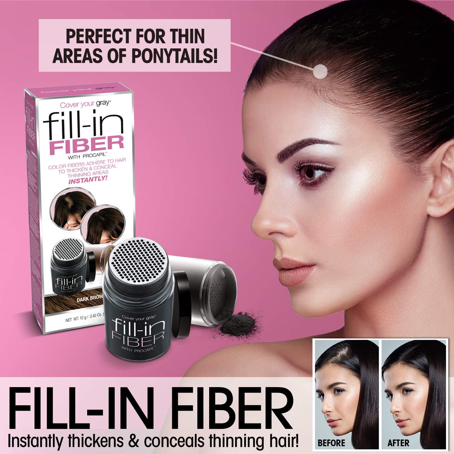 Buy now Cover Your Gray Fill In Powder - Dark Brown at indiglob india