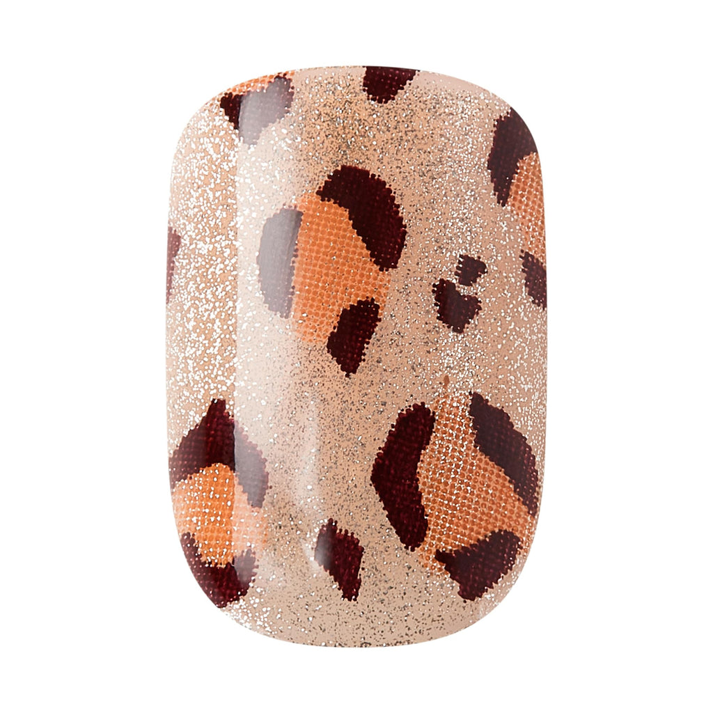 Kiss Impress No Glue Mani Press On Nails, Design, 'Romantique', Black, Short Size, Squoval Shape, Includes 30 Nails, Prep Pad, 1 Manicure Stick, 1 Mini File