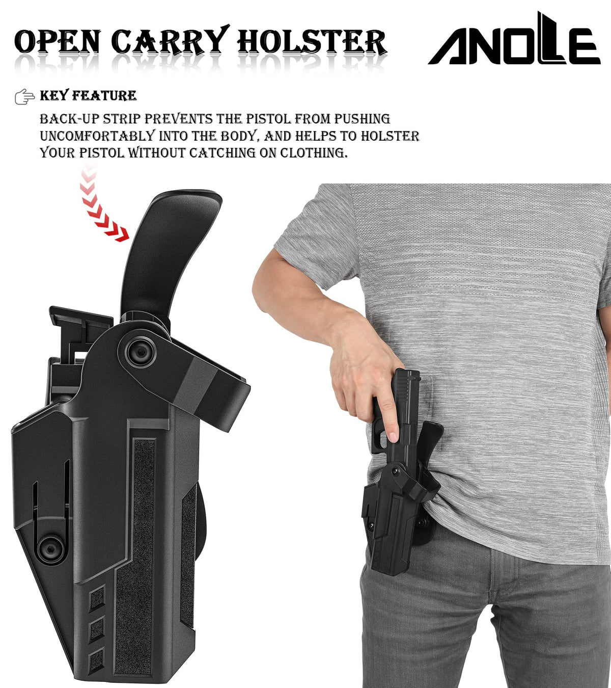 Level 3 Holster for Glock 17/19/19X/23/32/44/45, Right-Handed