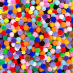 Acerich 2000 Pcs 1cm Assorted Pompoms Multicolor Arts and Crafts Fuzzy Pom Poms Balls for DIY Creative Crafts Decorations