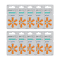 powerone Size 13 Hearing Aid Batteries Zinc Air P13 Pack of 60