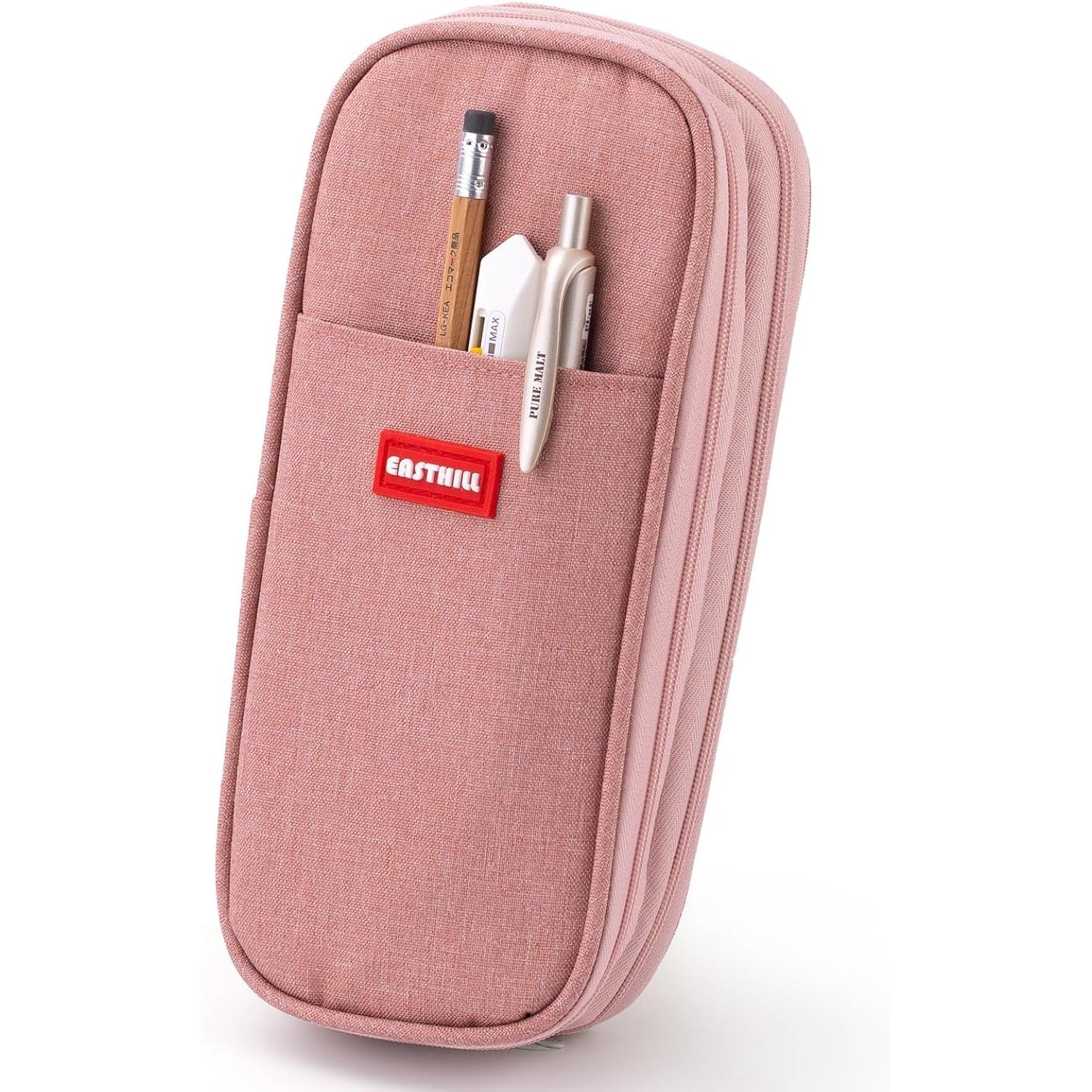 Buy now EASTHILL Big Capacity Pencil Case Large Pencil Pouch Stationery Pen Bag for Teen Girls-Green Deep Pink at indiglob india