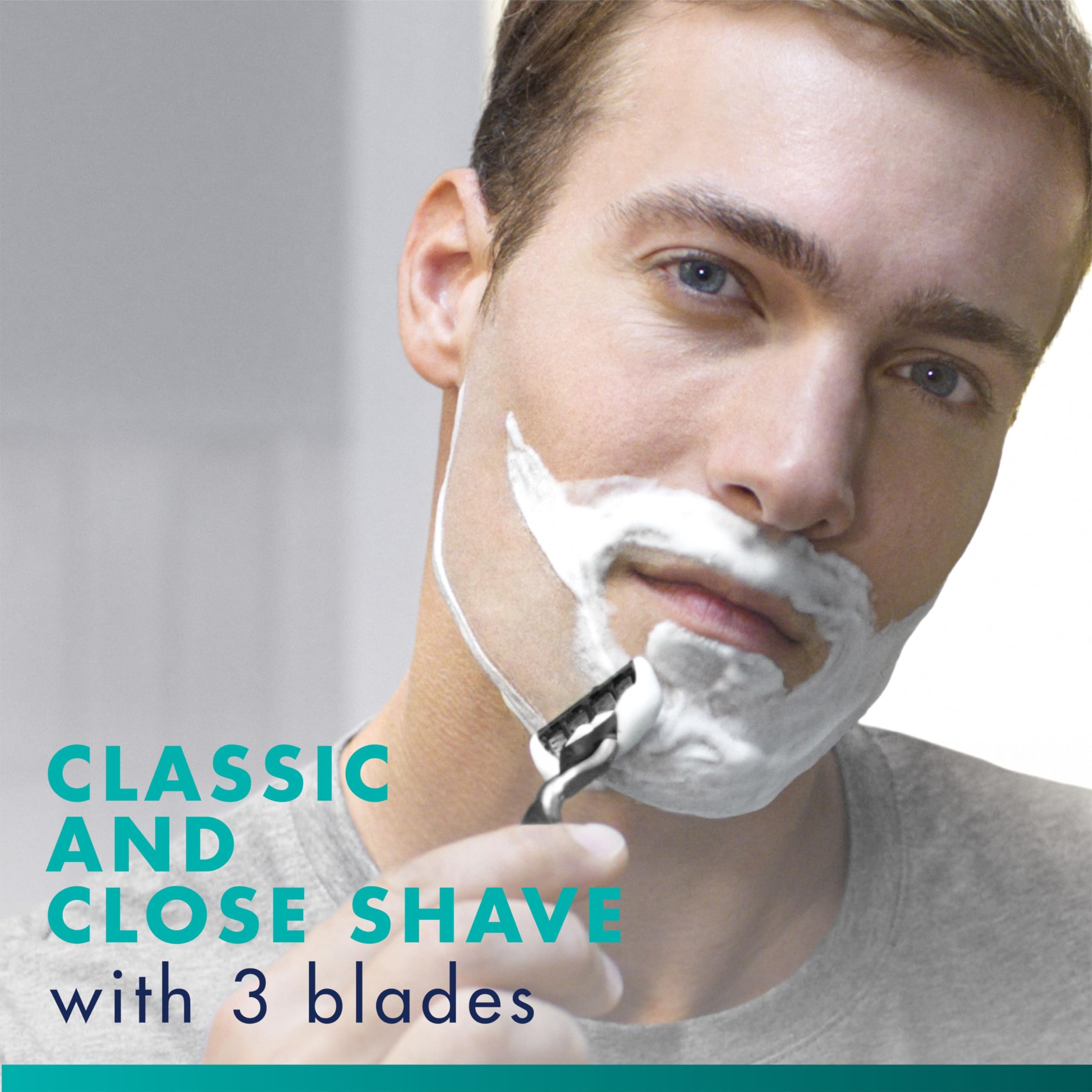 Gillette Mach3 Razor Refills for Men, 12 Razor Blade Refills