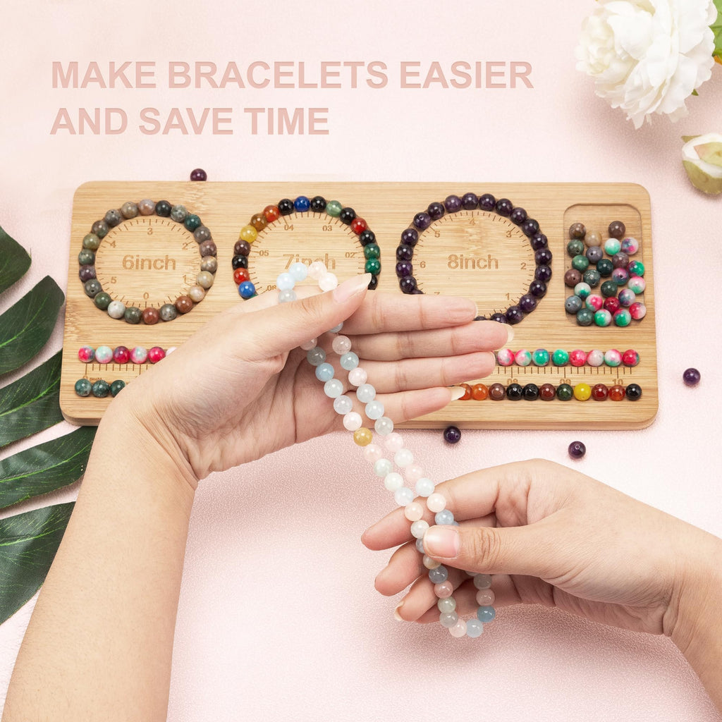 Bead Board for Jewelry Making, Bracelet Making Kit, Compact Portable