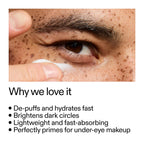 The INKEY List Caffeine Eye Cream, Reduce Eye Puffiness and Dark Circle, Blur Fine Lines, 0.5 fl oz | Lightweight Under-Eye Cream with Caffeine and Matrixyl 3000 to Help Reduce Puffiness, Dark Circles and Fine Lines